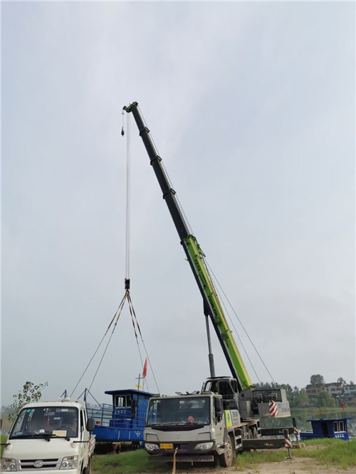 开阳县桥梁建设吊装案例